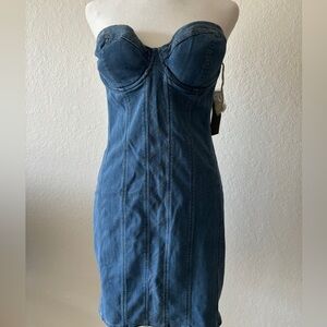 GUESS Strapless Denim Sundress size 10